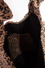 Fame Leopard Knotted Strap Shoulder Bag - Trendsi