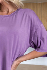Basic Bae Bamboo Full Size Round Neck Drop Shoulder T-Shirt - ShopBasicbae - Flyclothing LLC