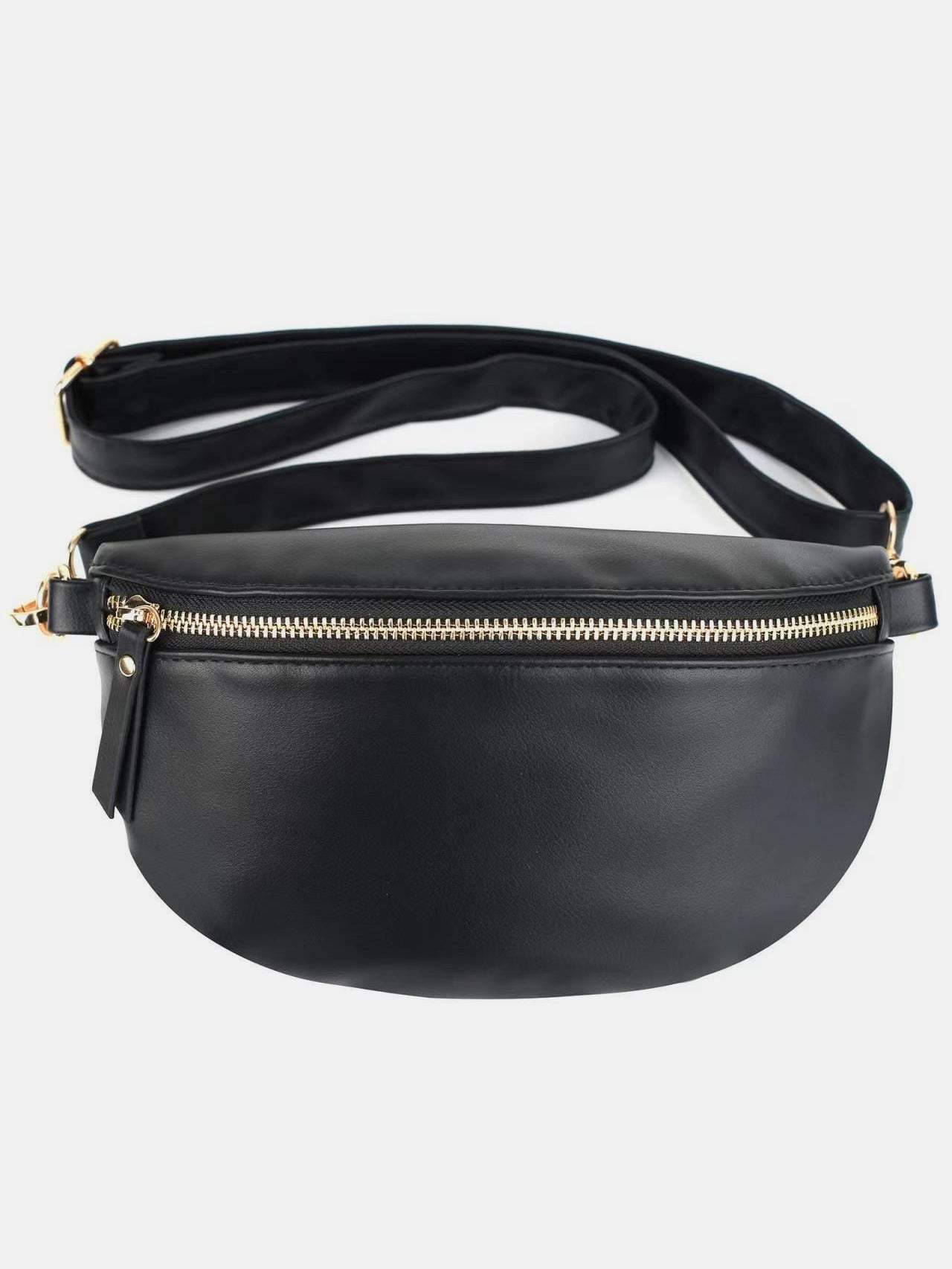 PU Leather Adjustable Strap Crossbody Bag - Trendsi - Flyclothing LLC