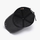 Embroidered Letter Cotton Baseball Cap - Trendsi