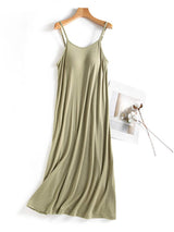 Scoop Neck Midi Cami Dress with Bra - Trendsi - Flyclothing LLC