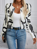 Zip Up Long Sleeve Jacket - Trendsi