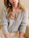 Button Down Long Sleeve Sweater - Trendsi - Flyclothing LLC