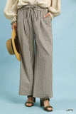 Umgee Drawstring Striped Wide-Leg Pants - Trendsi - Flyclothing LLC