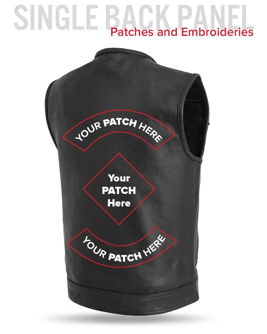 Unbeatable Men's Motorcycle Leather Vest - First Manufacturing Company - Flyclothing LLC