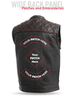 Downside Men's Motorcycle Leather Vest