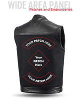 49/51 Vest Motorcycle Leather Canvas Vest - First Manufacturing Company - Flyclothing LLC