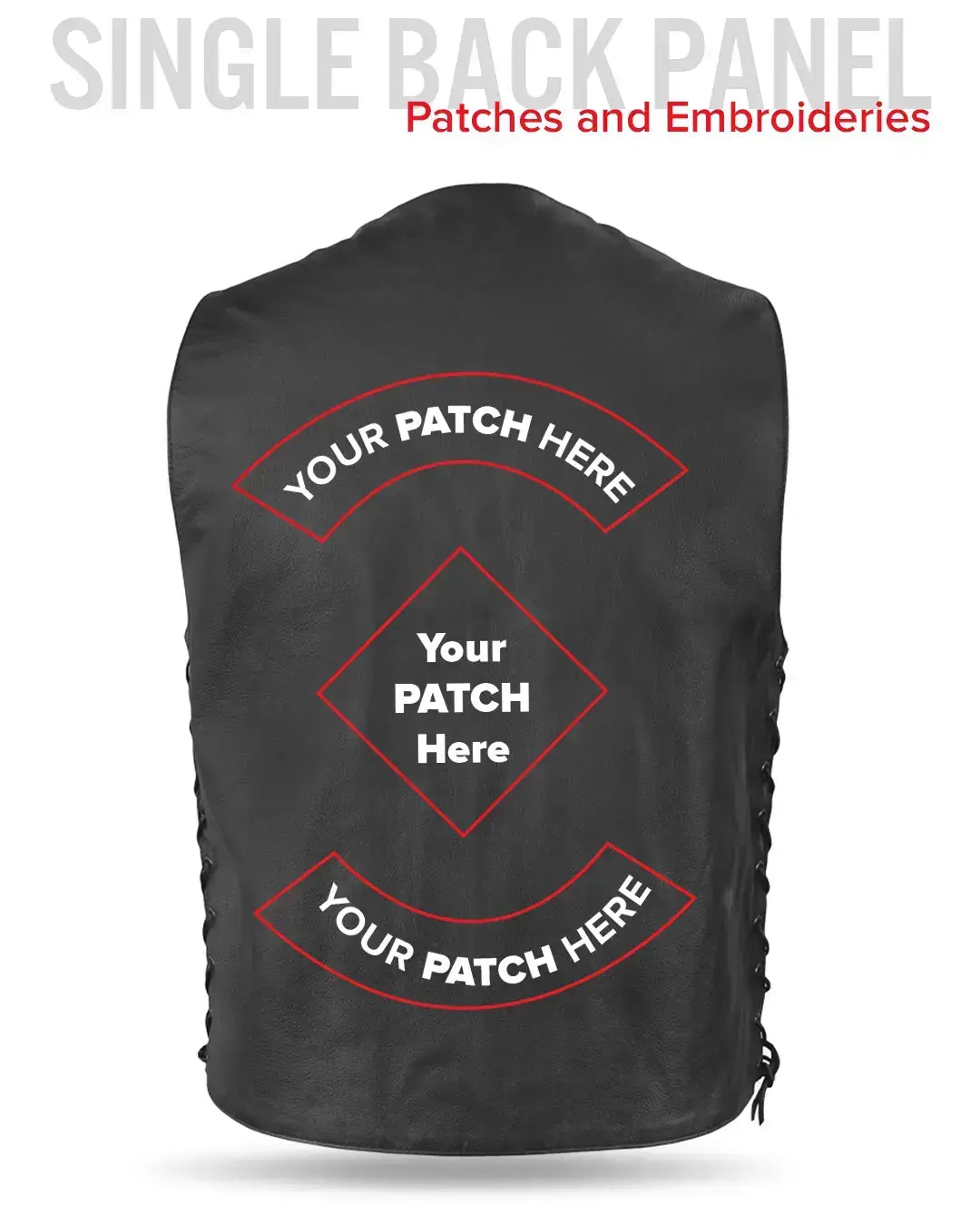 Gun Slinger Men's Motorcycle Western Style Leather Vest - First Manufacturing Company - Flyclothing LLC