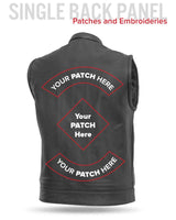 Blaster Men's Leather Motorcycle Vest - First Manufacturing Company - Flyclothing LLC