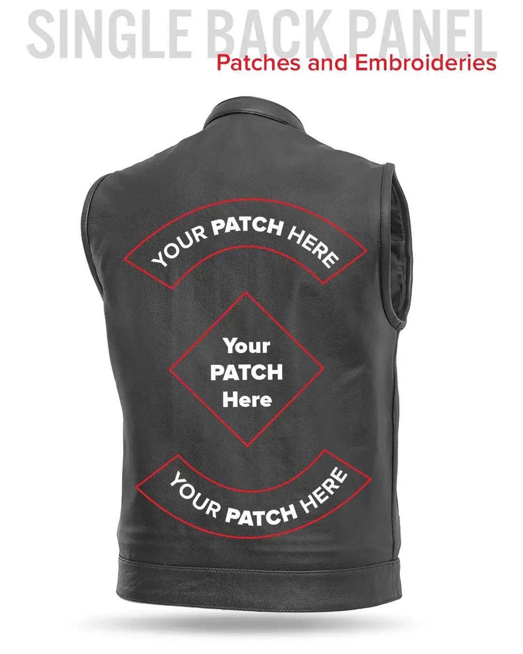 Blaster Men's Leather Motorcycle Vest - First Manufacturing Company - Flyclothing LLC