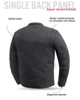 Desperado Men's Motorcycle Twill Jacket - First Manufacturing Company - Flyclothing LLC