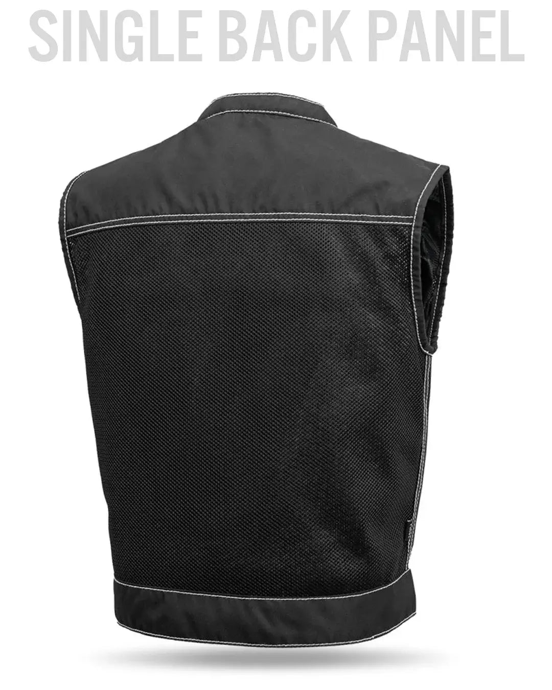 Lowrider Moto Mesh Men's Motorcycle Vest - First Manufacturing Company - Flyclothing LLC