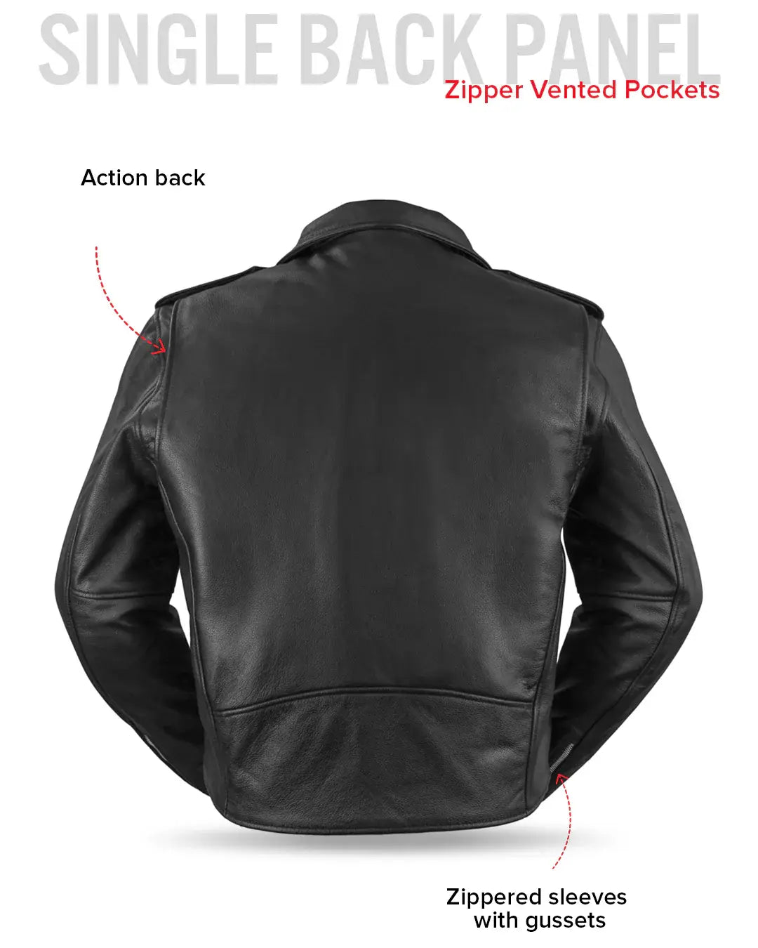 Superstar Men's Motorcycle Leather Jacket - First Manufacturing Company - Flyclothing LLC