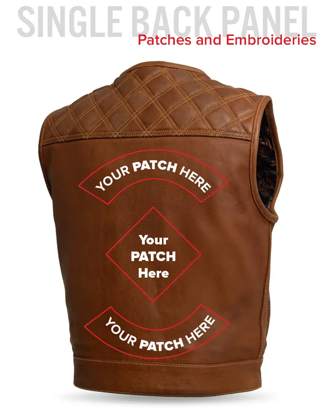 Timber Men's motorcycle leather vest (limited edition) - First Manufacturing Company - Flyclothing LLC