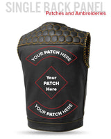 Hornet Men's Club Style Leather Vest - First Manufacturing Company - Flyclothing LLC
