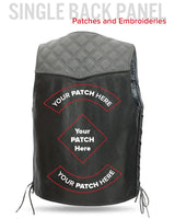 Hammer down Men's Western Style Leather Biker Vest - First Manufacturing Company - Flyclothing LLC