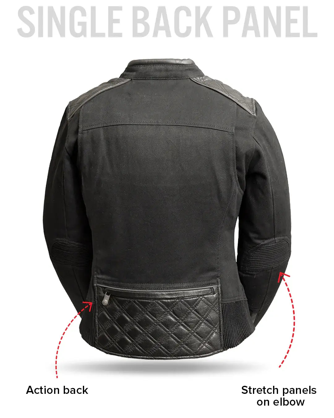 Diamond Back - Women's Motorcycle Jacket - First Manufacturing Company - Flyclothing LLC