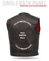 Lowside Men's Perforated Motorcycle Leather Vest - First Manufacturing Company - Flyclothing LLC
