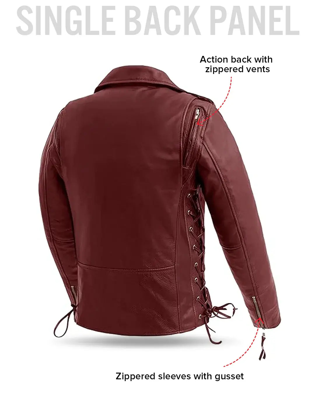 Popstar Women's Motorcycle Leather Jacket - First Manufacturing Company - Flyclothing LLC