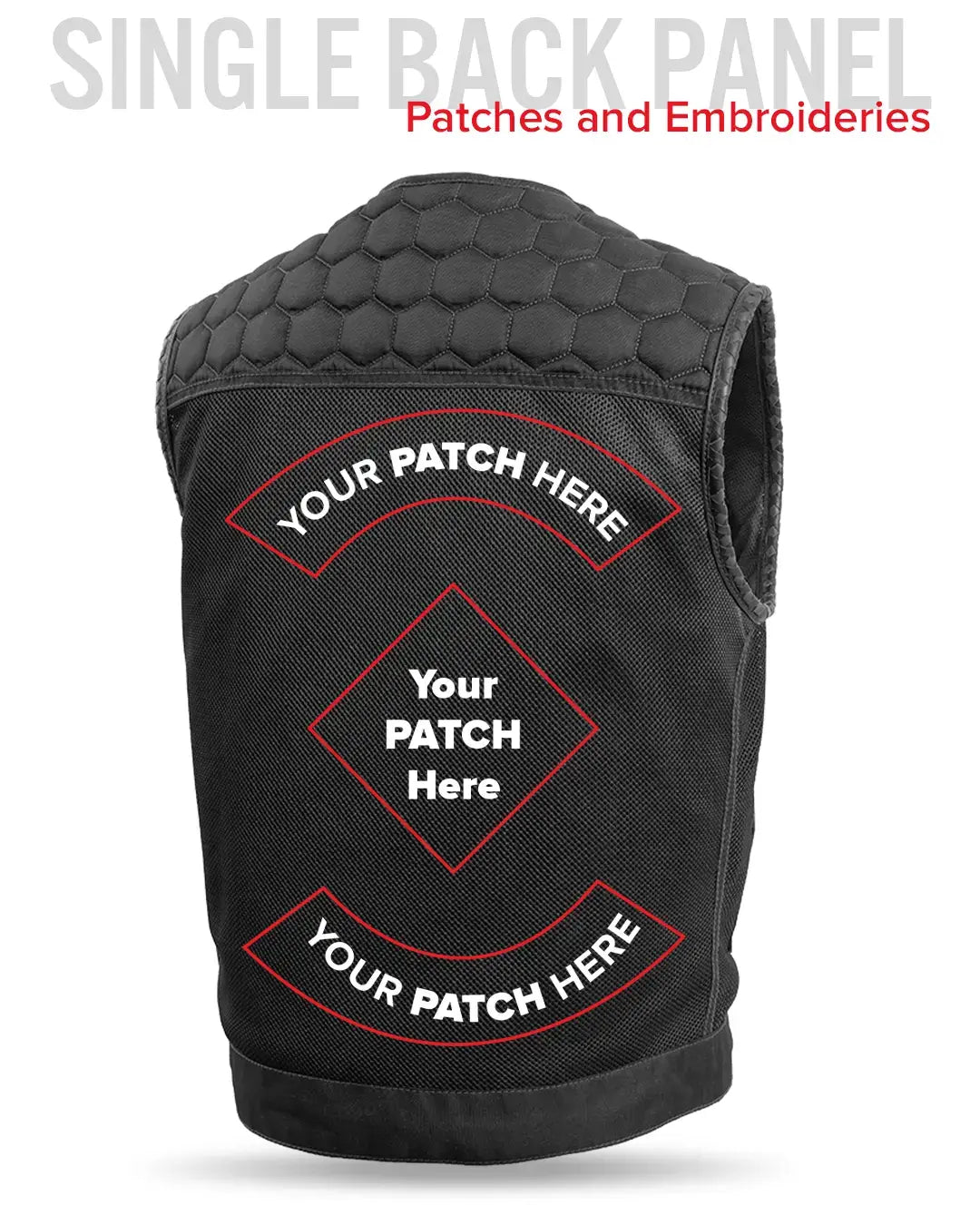 Hornet Moto Mesh Men's Club Style Vest - First Manufacturing Company - Flyclothing LLC
