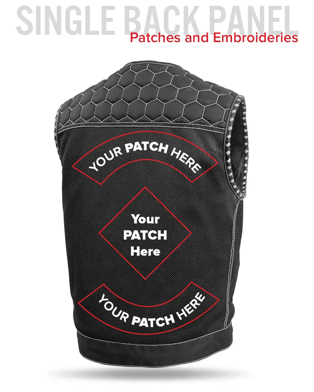 Hornet Moto Mesh Men's Club Style Vest - First Manufacturing Company - Flyclothing LLC