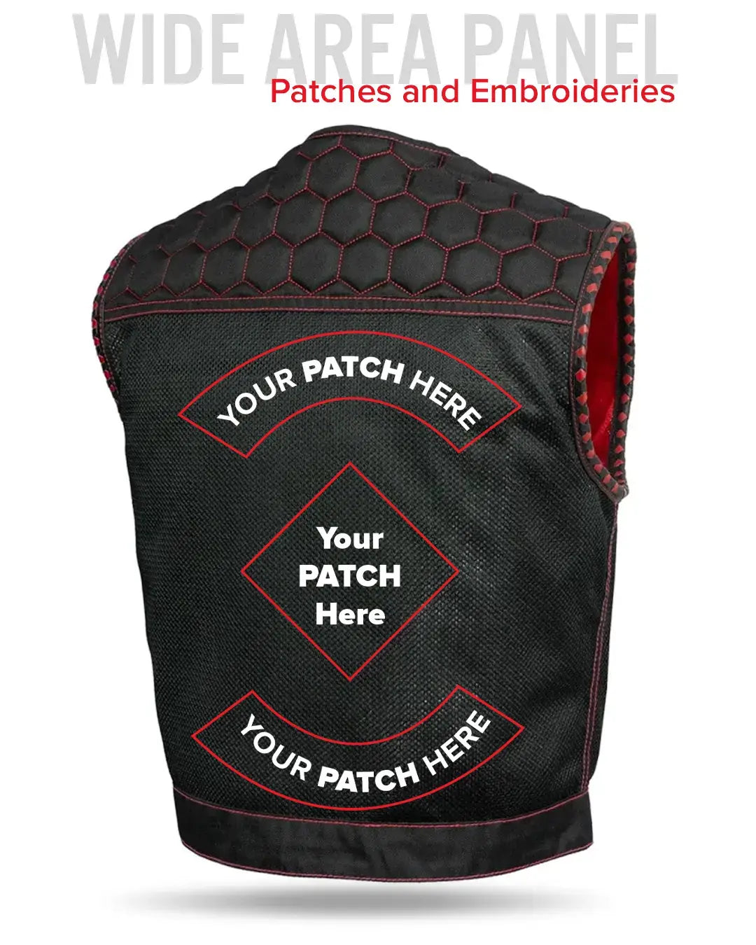 Hornet Moto Mesh Men's Club Style Vest - First Manufacturing Company - Flyclothing LLC