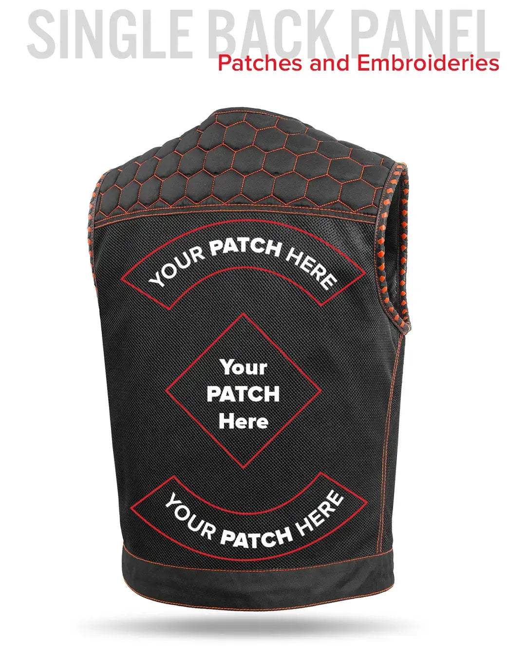 Hornet Moto Mesh Men's Club Style Vest - First Manufacturing Company - Flyclothing LLC