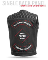 Hornet Perforated Men's Club Style Leather Vest - First Manufacturing Company - Flyclothing LLC