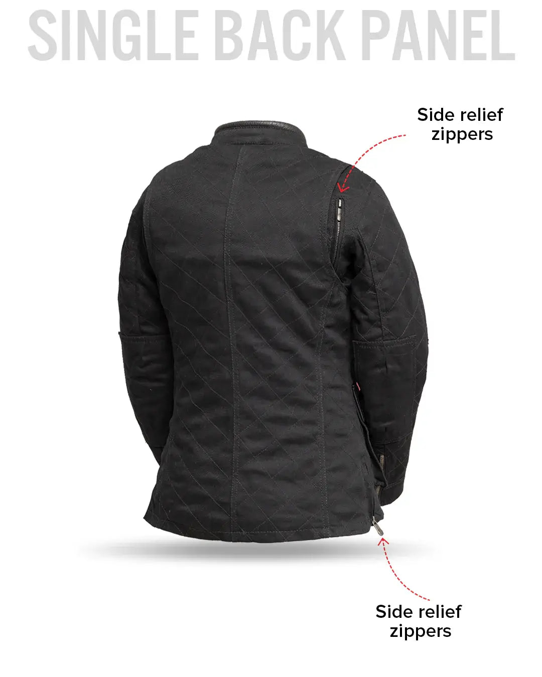 Outcast - Women's Twill Motorcycle Jacket - First Manufacturing Company - Flyclothing LLC
