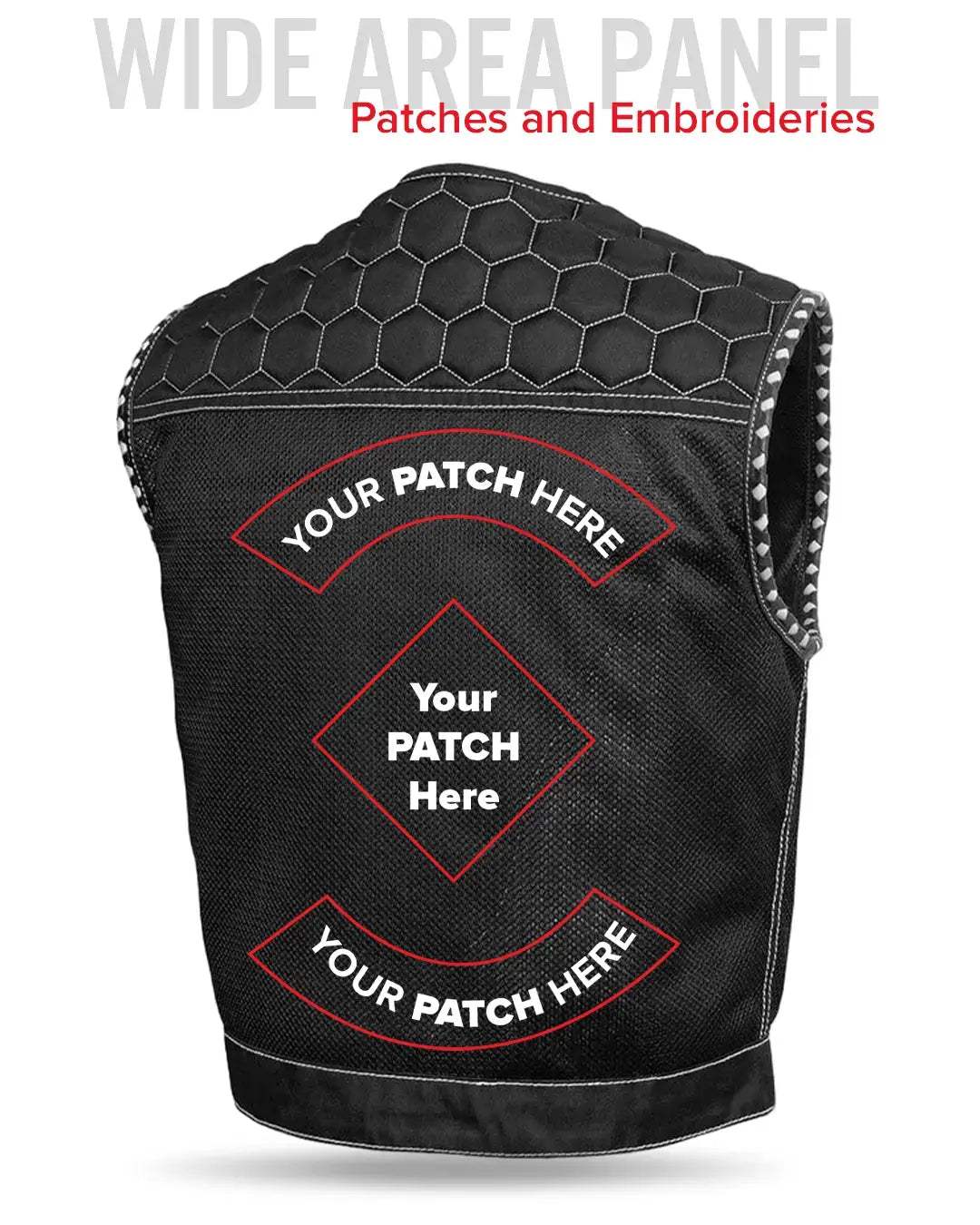 Lowside Hornet Moto Mesh Men's Club Style Vest - First Manufacturing Company - Flyclothing LLC