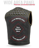 Lowside Hornet Perforated Men's Club Style Leather Vest - First Manufacturing Company - Flyclothing LLC