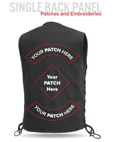 Lone Star Men's Motorcycle Twill Vest - First Manufacturing Company - Flyclothing LLC