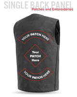 Badlands Men's Motorcycle Leather Vest - First Manufacturing Company - Flyclothing LLC