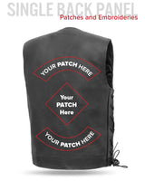 Gambler Men's Motorcycle Leather Vest - First Manufacturing Company - Flyclothing LLC