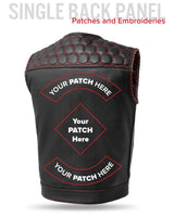 Hornet Men's Club Style Leather Vest - First Manufacturing Company - Flyclothing LLC