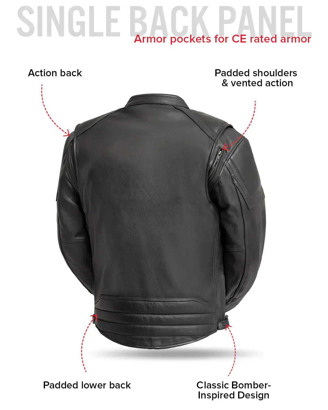 Chaos - Men's Leather Motorcycle Jacket - First Manufacturing Company - Flyclothing LLC