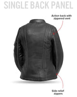 Outlander - Women's Motorcycle Leather Jacket - First Manufacturing Company - Flyclothing LLC