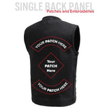 No Limit - Men's Motorcycle Twill Vest - First Manufacturing Company - Flyclothing LLC