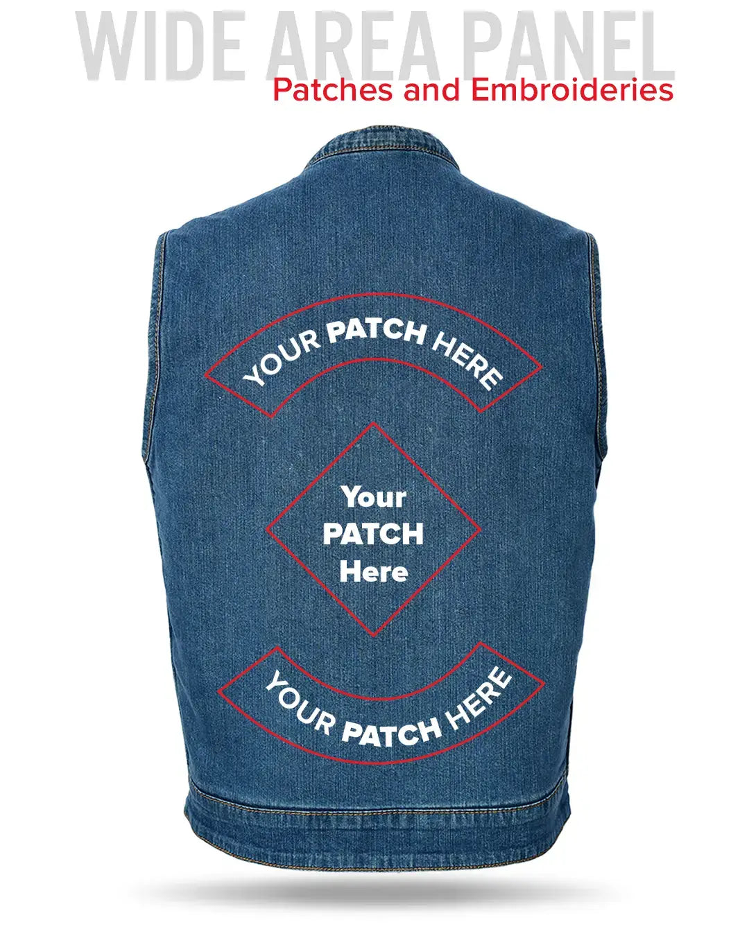 Havoc Men's Denim Motorcycle Vest - First Manufacturing Company - Flyclothing LLC