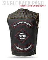 Hornet Men's Club Style Leather Vest - First Manufacturing Company - Flyclothing LLC