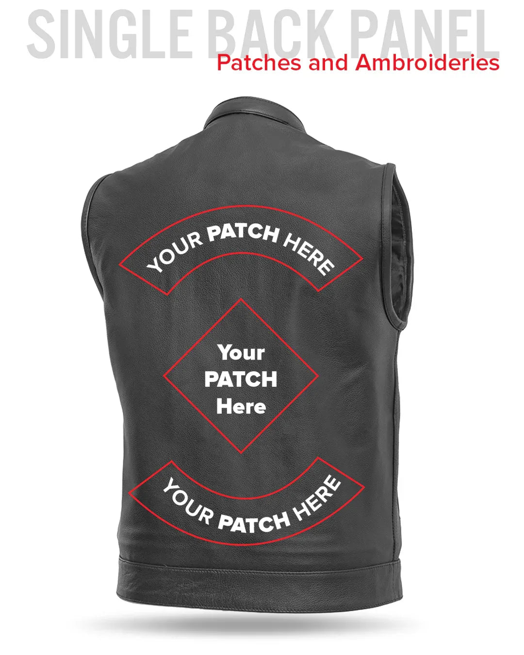 Sharp Shooter Men's Motorcycle Leather Vest - First Manufacturing Company - Flyclothing LLC