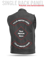 Sharp Shooter Men's Motorcycle Leather Vest - First Manufacturing Company - Flyclothing LLC