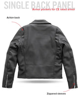 Cassandra - Women's Vegan Leather Motorcycle Jacket - First Manufacturing Company - Flyclothing LLC