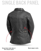Free Spirit - Women's Motorcycle Leather Jacket - First Manufacturing Company - Flyclothing LLC