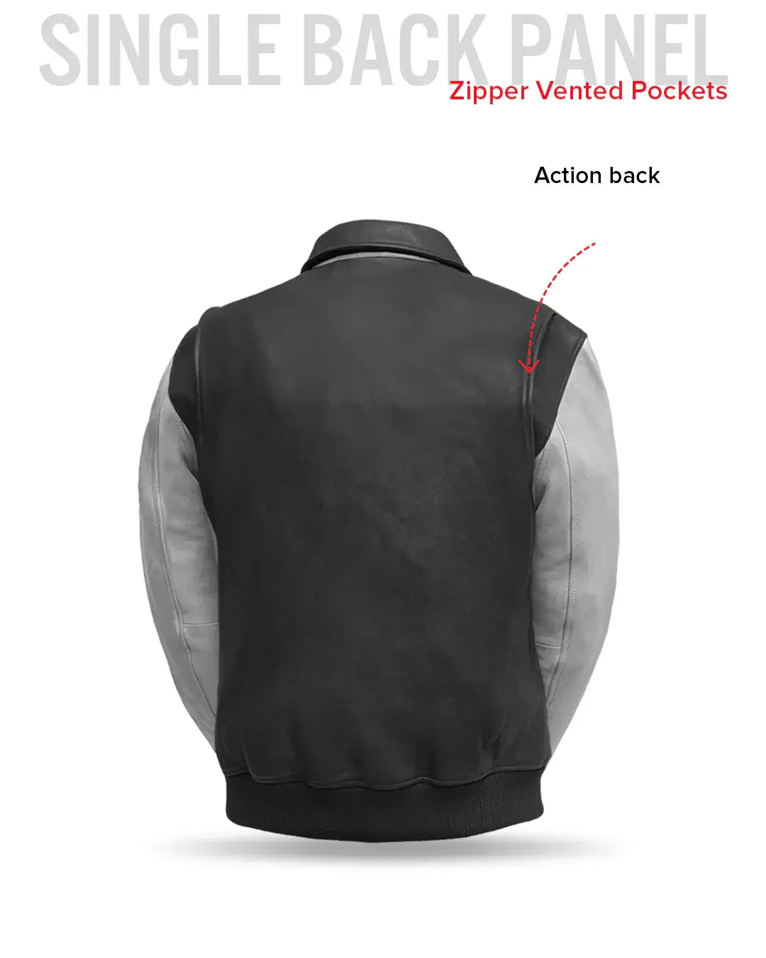 Moto Bomber Two Tone Men's Leather Jacket - First Manufacturing Company - Flyclothing LLC