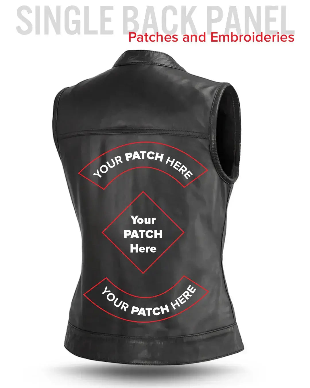 Ludlow Women's Motorcycle Leather Vest - First Manufacturing Company - Flyclothing LLC