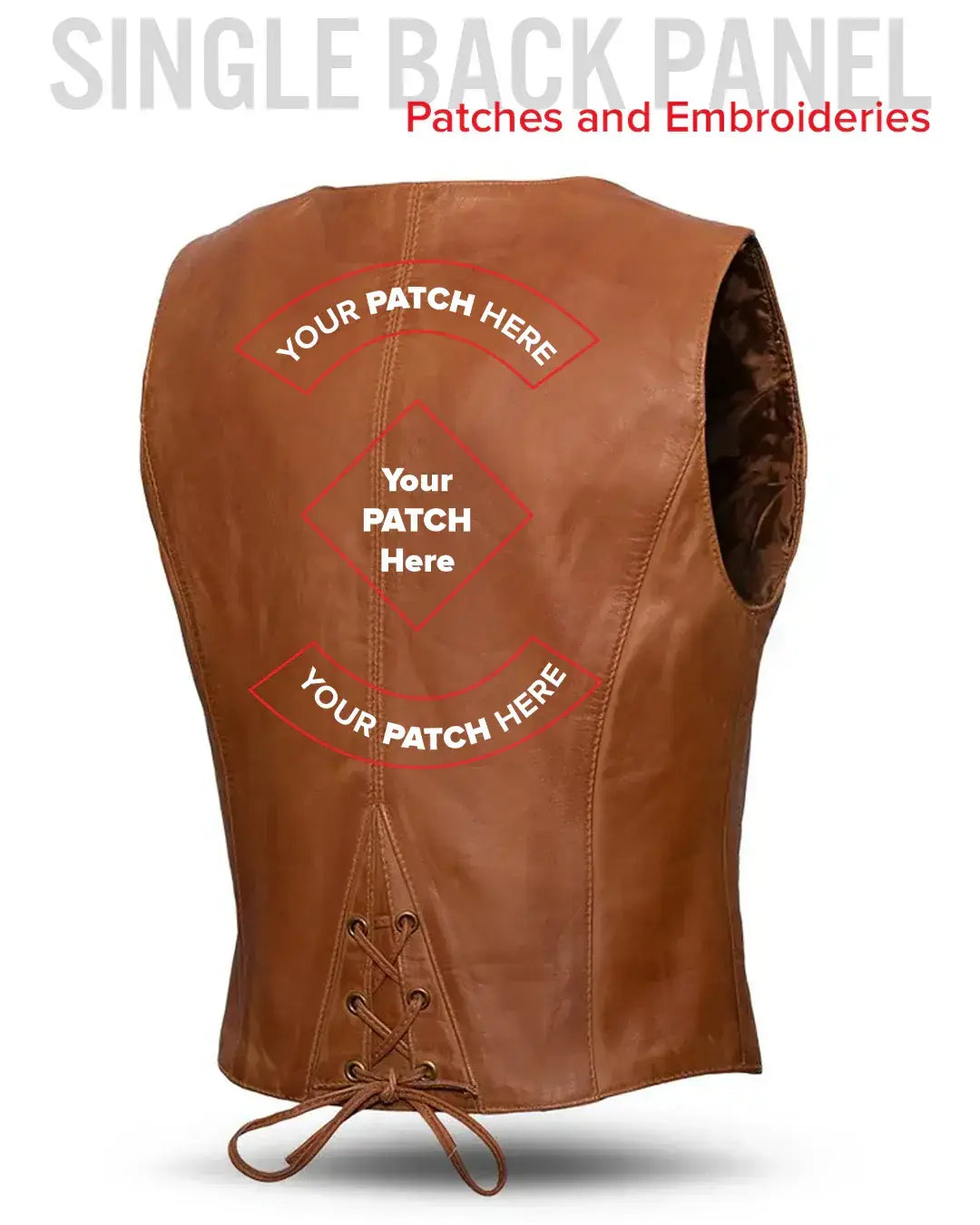 Savannah Women's Western Style Motorcycle Leather Vest - First Manufacturing Company - Flyclothing LLC