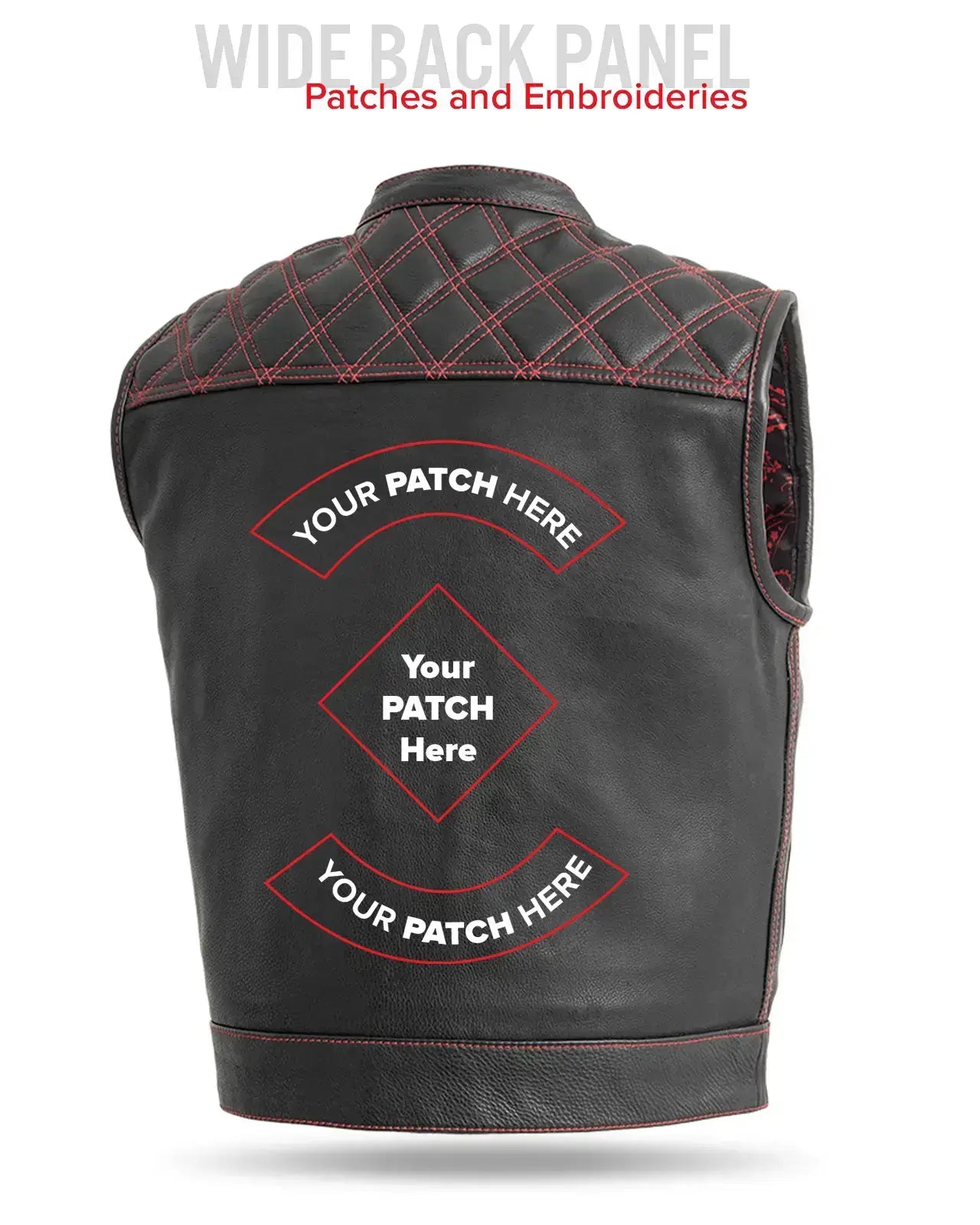 Upside Men's Club Style Leather Vest - First Manufacturing Company - Flyclothing LLC