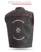 Upside Men's Club Style Leather Vest