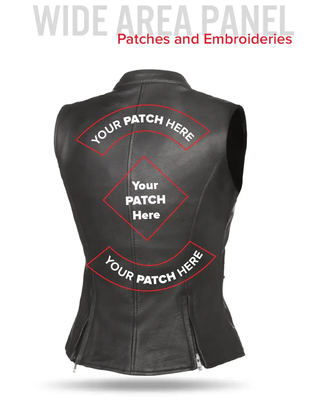 Fairmont Women's Motorcycle Leather Vest - First Manufacturing Company - Flyclothing LLC